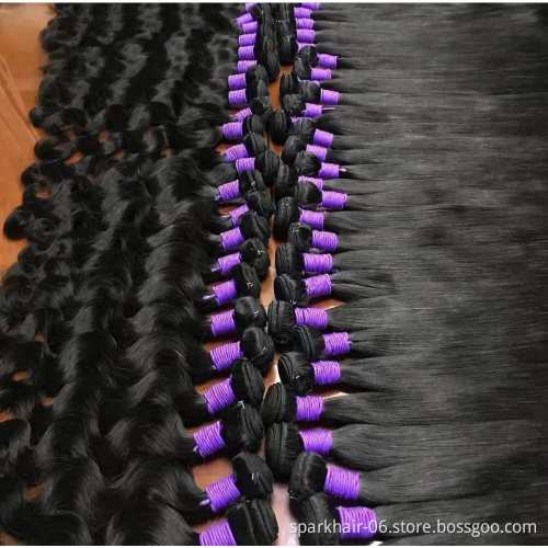 Free sample hair bundles wholesale virgin brazilian human hair bundle distributors, 100% raw human hair extensions factory